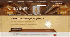 Desktop Screenshot of martensensboghandel.dk