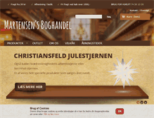 Tablet Screenshot of martensensboghandel.dk